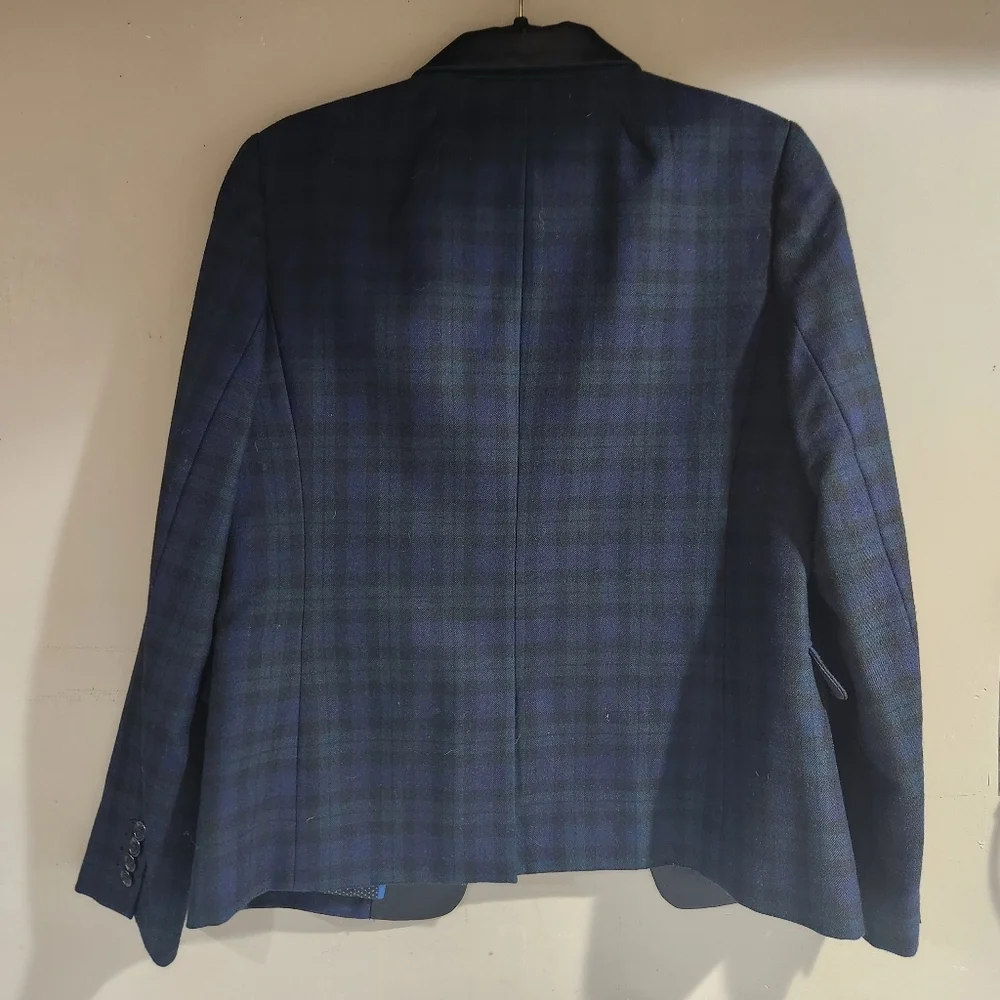 J. Crew Womens Size 10 Schoolboy Blazer Tartan Plaid 100% Wool - Picture 7 of 7